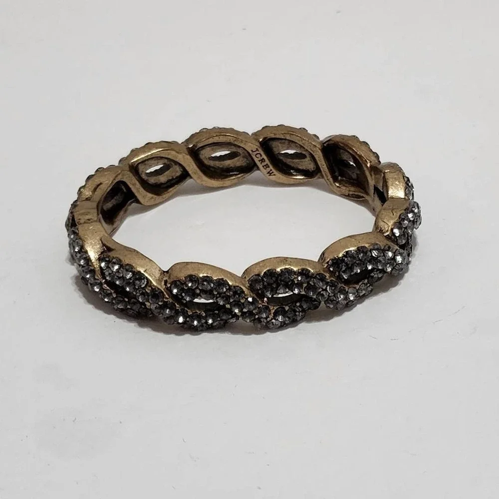 J. CREW‎ jeweled twist hinged bracelet